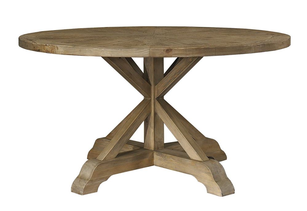 Padma's Plantataion Salvaged Wood Dining Table, 60-Inch Round