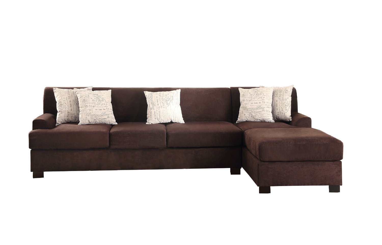 microsuede sectional sofa bed