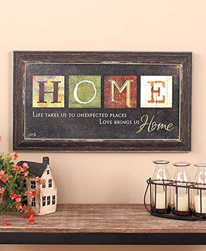 Home Country Primitive Americana Inspirational Wall Art Rustic Hanging Decorative Plaque Sign Accent Sentimental Saying Decor By Artist Marla Rae