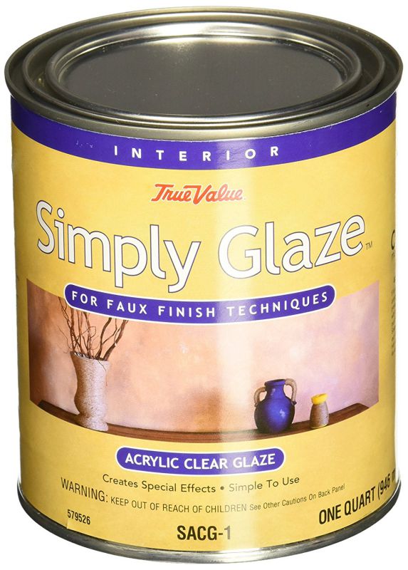 True Value SACG1-QT Simply Glaze Acrylic Clear Glaze for Faux Finishing