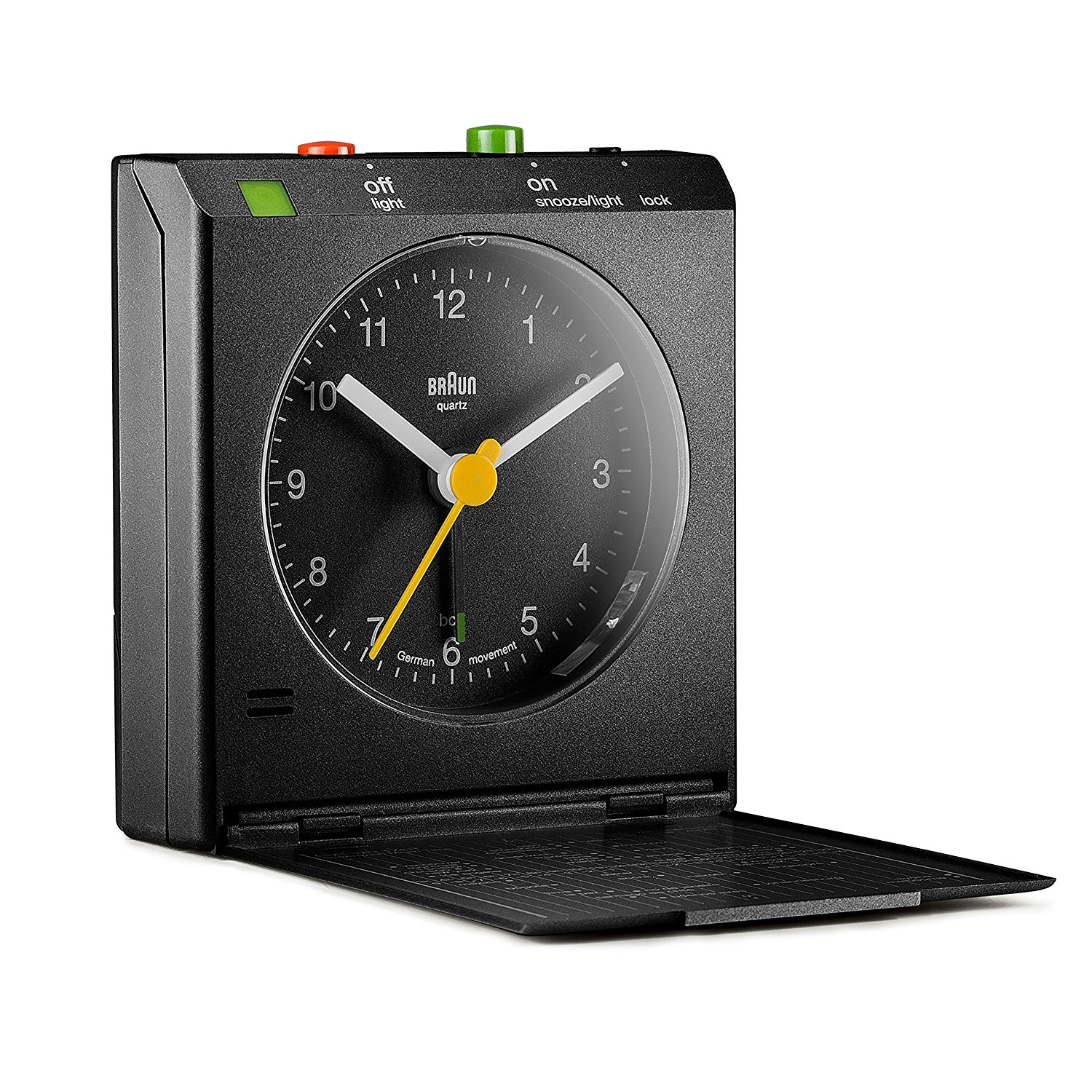 Braun BNC005BKBK Classic Motion Analog Quartz Alarm Clock