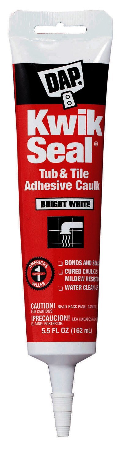 Dap 18001 Kwik Seal Caulk with 5.5-Ounce Tube, White