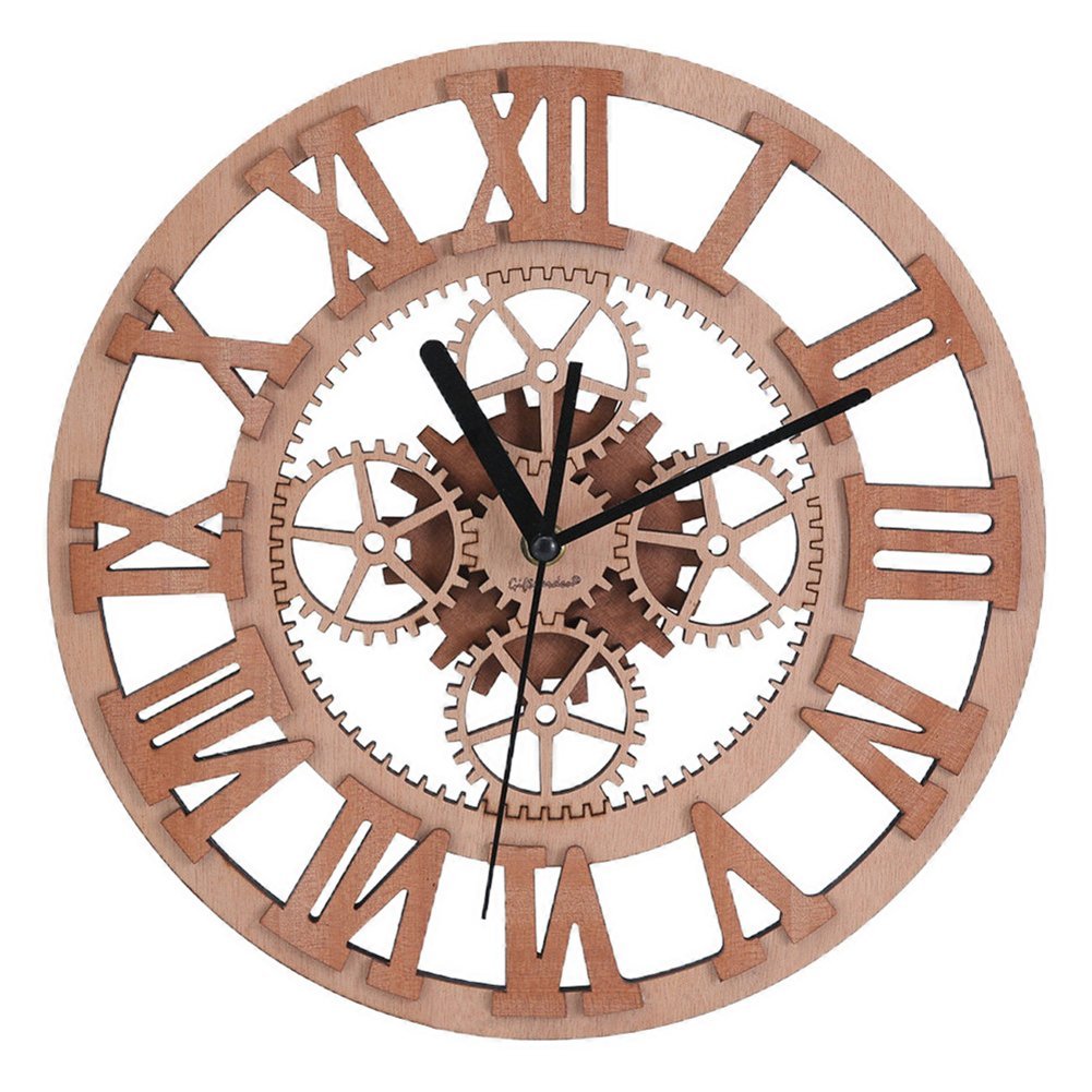 Wooden Gear Clock as Unique Home Decoration Item – HomeInDec
