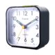Pluteck Non Ticking Analog Alarm Clock with Nightlight and Snooze/Ascending Sound Alarm/Simple to Set Clocks, Battery Powered, Small, Black