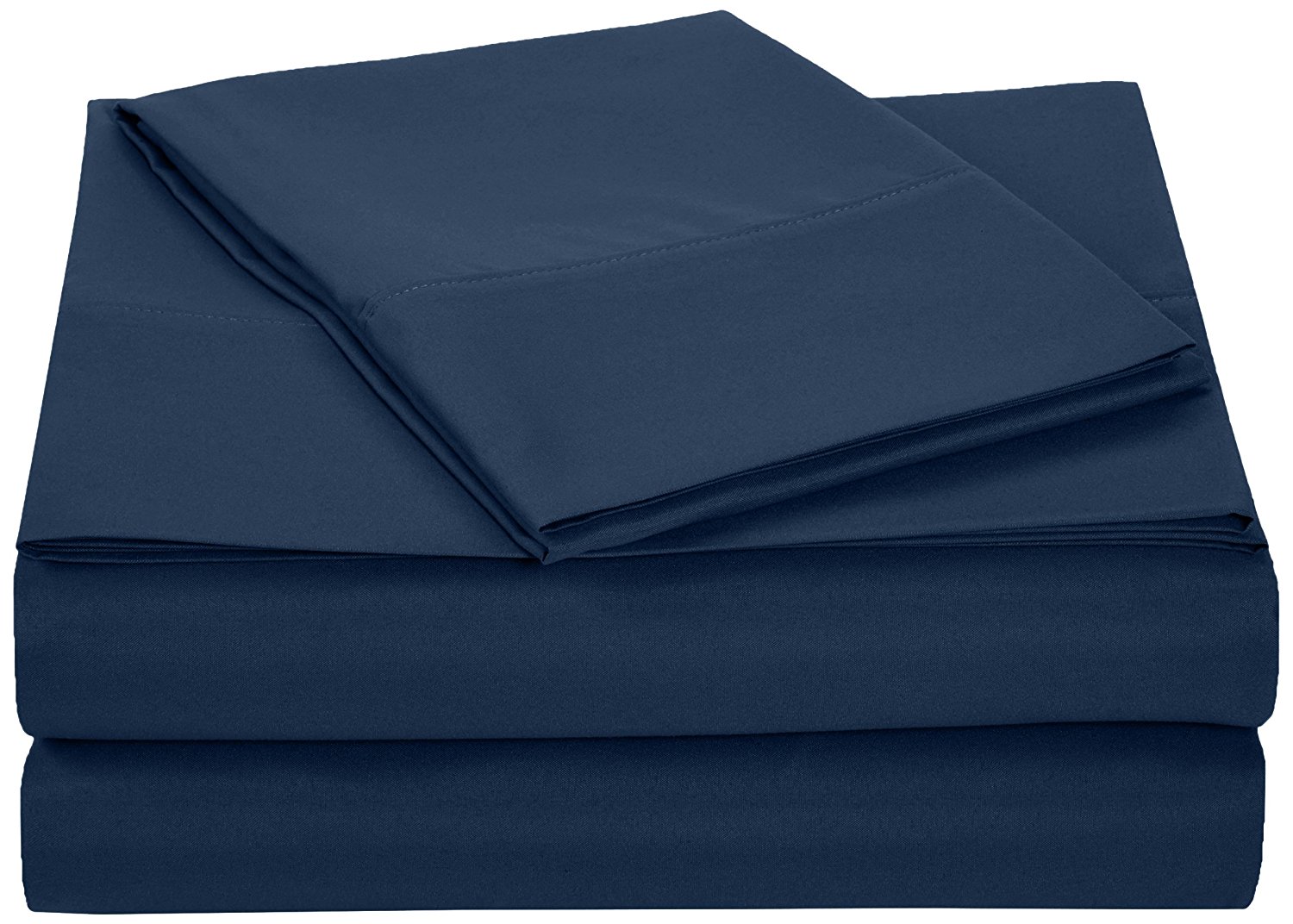AmazonBasics Microfiber Sheet Set - Twin Extra-Long, Navy Blue