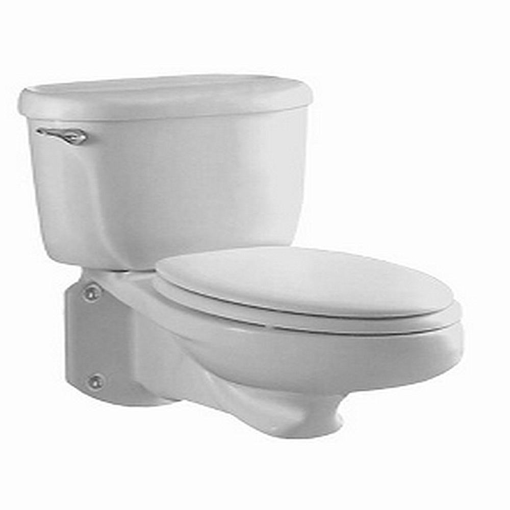 American Standard 2093.100.020 Glenwall Pressure Assisted Elongated Wall-Mounted Toilet, White