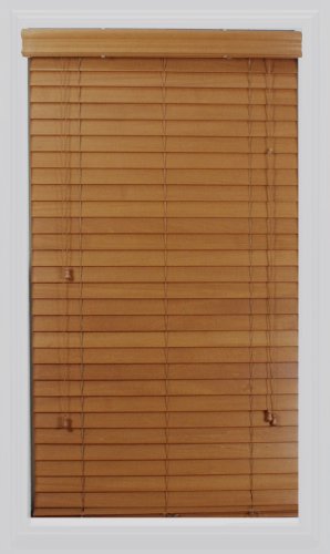 Calyx Interiors Real Wood Venetian Blind, 39-Inch Width by 72-Inch Height, Oak
