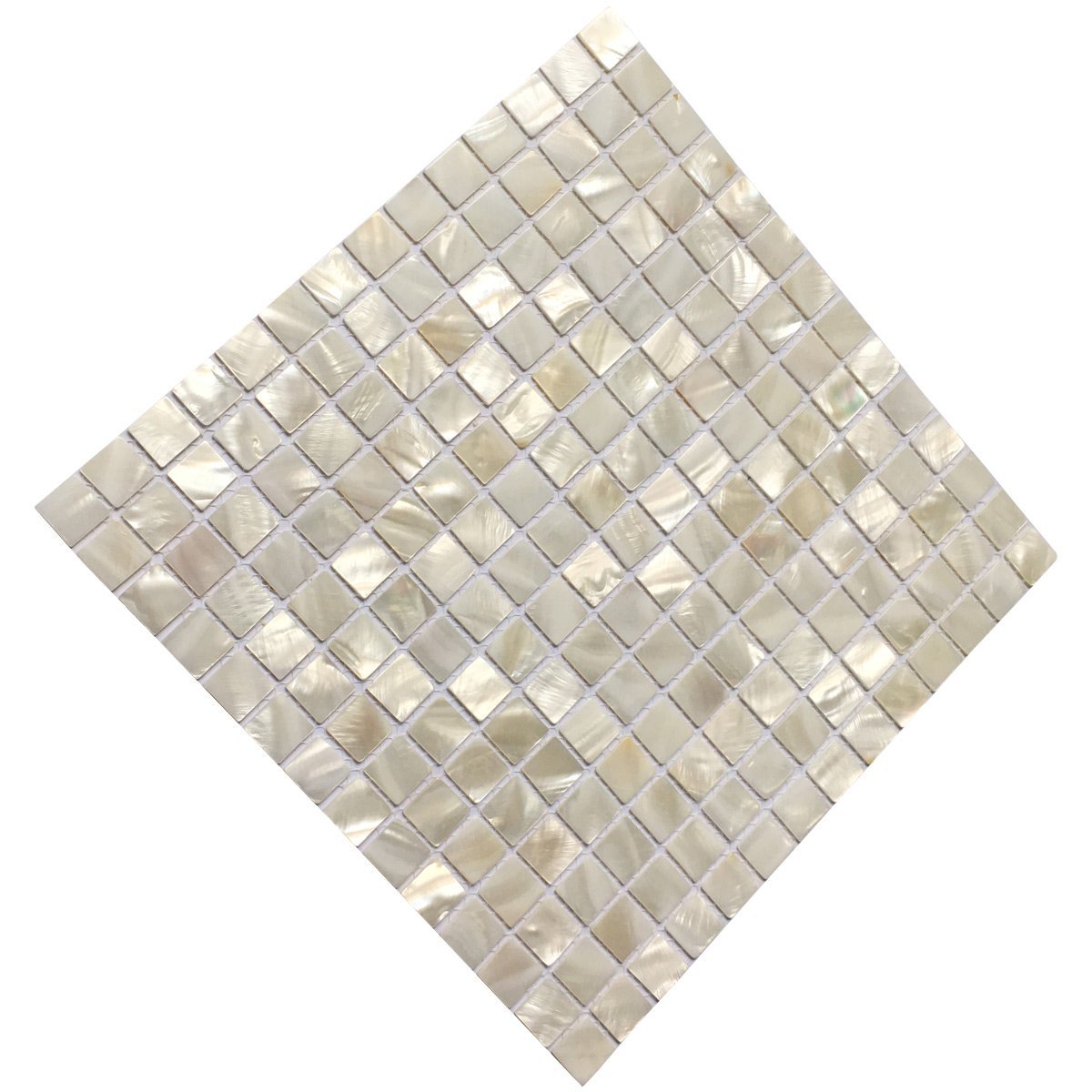 Art3d Oyster Mother of Pearl Square Shell Mosaic Kitchen Tiles for Kitchen Backsplashes, Bathroom Walls, Spas, Pools 12" X 12" Pack of 6