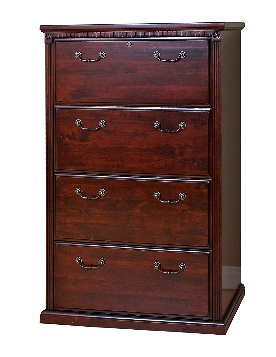 Martin Furniture Huntington Club Office 4 Drawer Lateral File Cabinet
