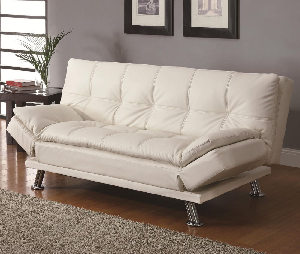 Coaster Sofa Bed-White