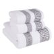 Generic Cotton Bath Towel Set -3 Piece includes 1 Bath Towel, 2 Hand Towels (white)