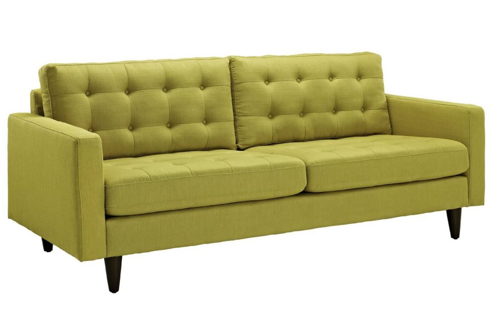LexMod Empress Upholstered Sofa in Wheatgrass