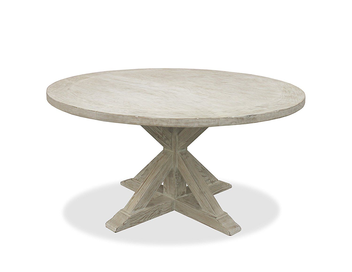 South Cone Home Bayliss Round Dining Table, 60", White