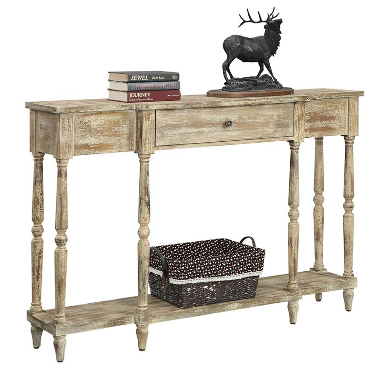 Convenience Concepts Wyoming Weathered Antique Console Table
