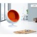 Designer Modern Eero Aarnio Ball Chair with Orange Interior - With