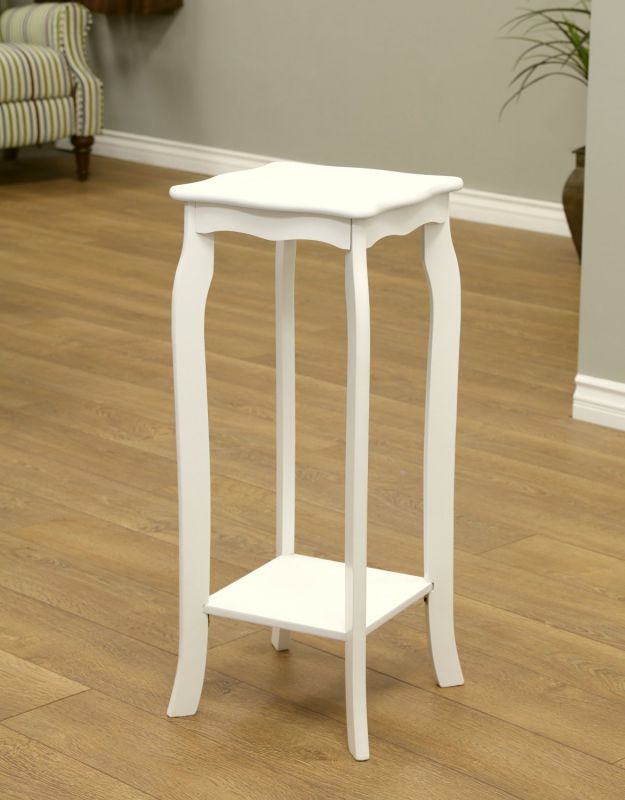 Frenchi Home Furnishing Plant Stand, Small, White