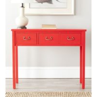 Safavieh American Homes Collection Cindy Console Table, Red