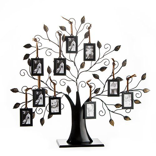 Klikel Family Tree Picture Frame With 10 Hanging Picture Frames