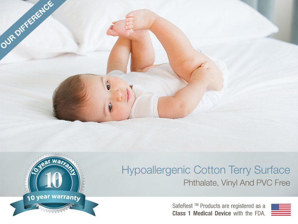 hypoallergenic cotton terry surface