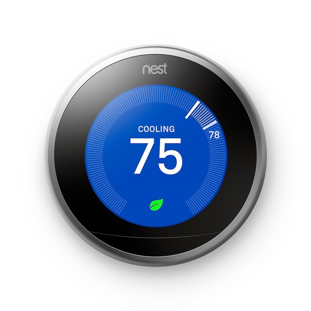 Nest Learning Thermostat 3rd Generation, Stainless Steel, Works with Amazon Alexa