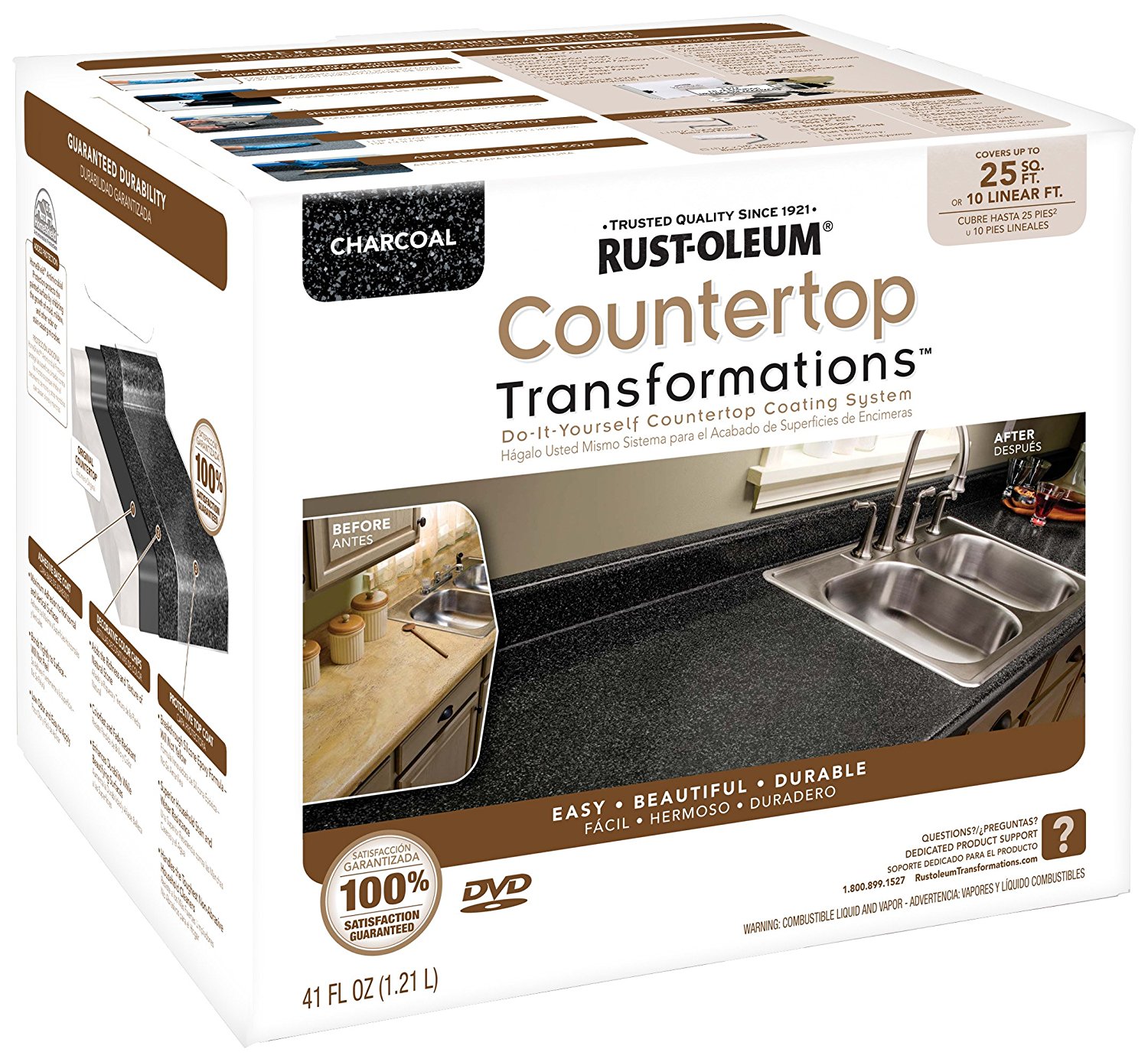Rust-Oleum 258512 Counter Top Transformations, Small Kit, Charcoal