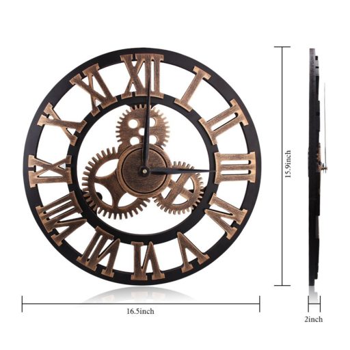Wooden Gear Clock as Unique Home Decoration Item – HomeInDec