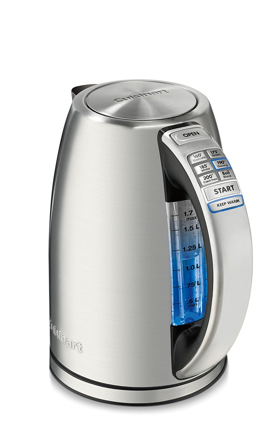 Cuisinart CPK-17AMZ Perfect Temp Cordless Programmable Kettle, Stainless Steel