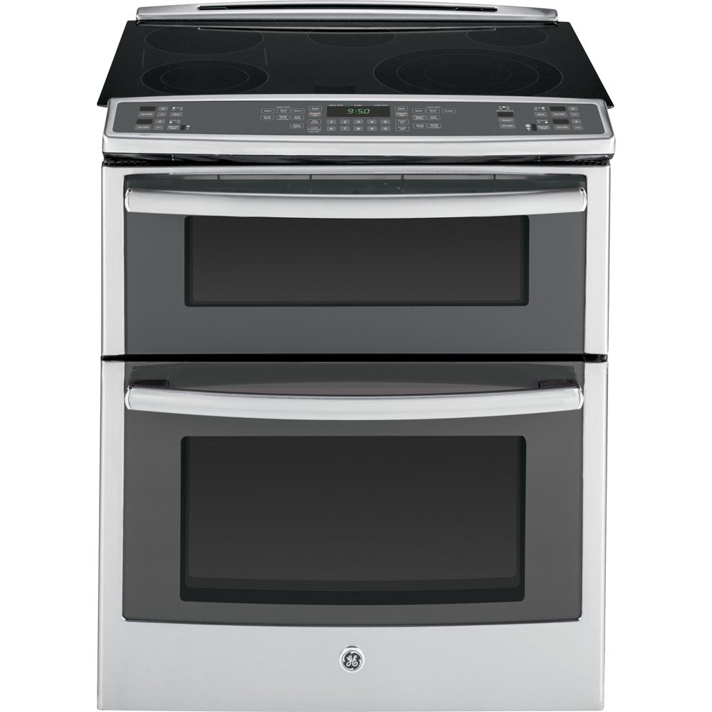 GE PS950SFSS 30" 6.6 cu. ft. Capacity Slide-In Double Oven Electric Range In Stainless Steel
