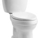 KOHLER K-3609-0 Cimarron Comfort Height Elongated 1.28 gpf Toilet with AquaPiston Technology, Less Seat, White