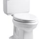 KOHLER K-3817-0 Memoirs Stately Comfort Height Two-Piece Elongated 1.28 GPF Toilet with AquaPiston Flush Technology and Left-Hand Trip Lever, White