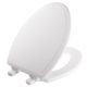Mayfair 148SLOWA 000/1848SLOWA 000 Slow-Close Molded Wood Toilet Seat featuring Whisper-Close, Easy Clean & Change Hinges and STA-TITE Seat Fastening System, Elongated, White