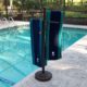 Outdoor Lamp company 401BRZ Portable Outdoor 3 Bar Towel Tree - Bronze
