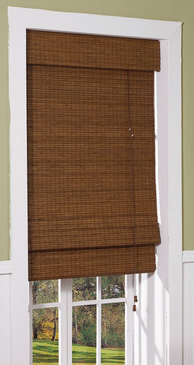 Radiance 0216200 Cape Cod Bamboo Roman Shade, 23-Inch Wide by 72-Inch Long, Maple