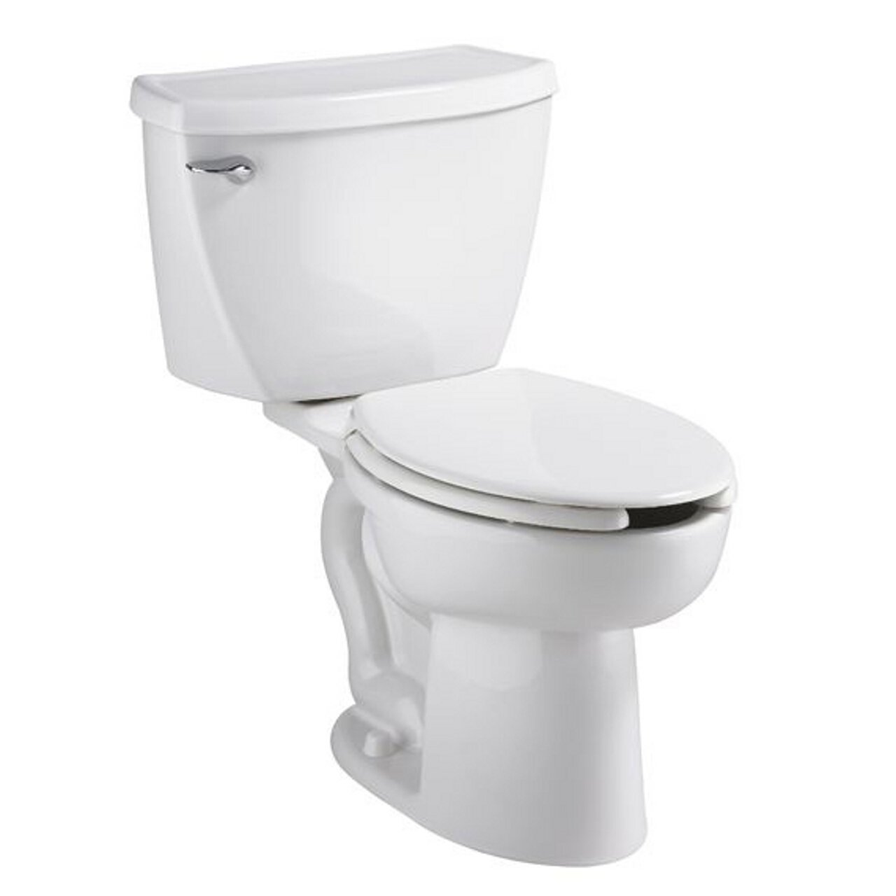American Standard 2467.100.020 Cadet Flowise Pressure Assisted Elongated Right-Height Two-Piece Toilet with EverClean, White