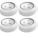 Brilliant Evolution BRRC135 Wireless LED Puck Light 6 Pack With Remote Control - Operates On 3 AA Batteries - Kitchen Under Cabinet Lighting