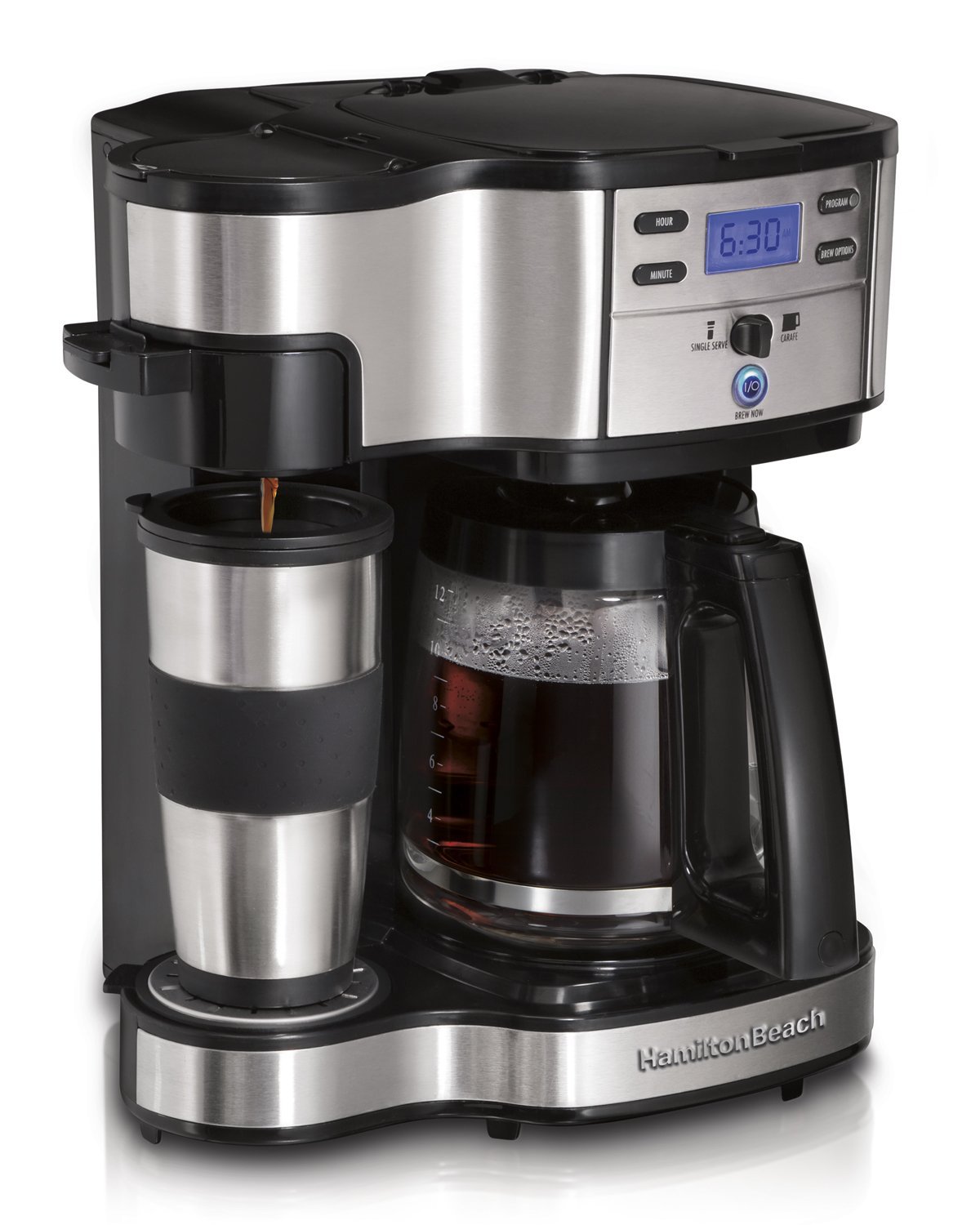 Hamilton Beach 49980A Single Serve Coffee Brewer and Full Pot Coffee Maker, 2-Way