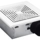 Broan 688 Ceiling and Wall Mount Fan, 50 CFM 4.0 Sones, White Plastic Grille