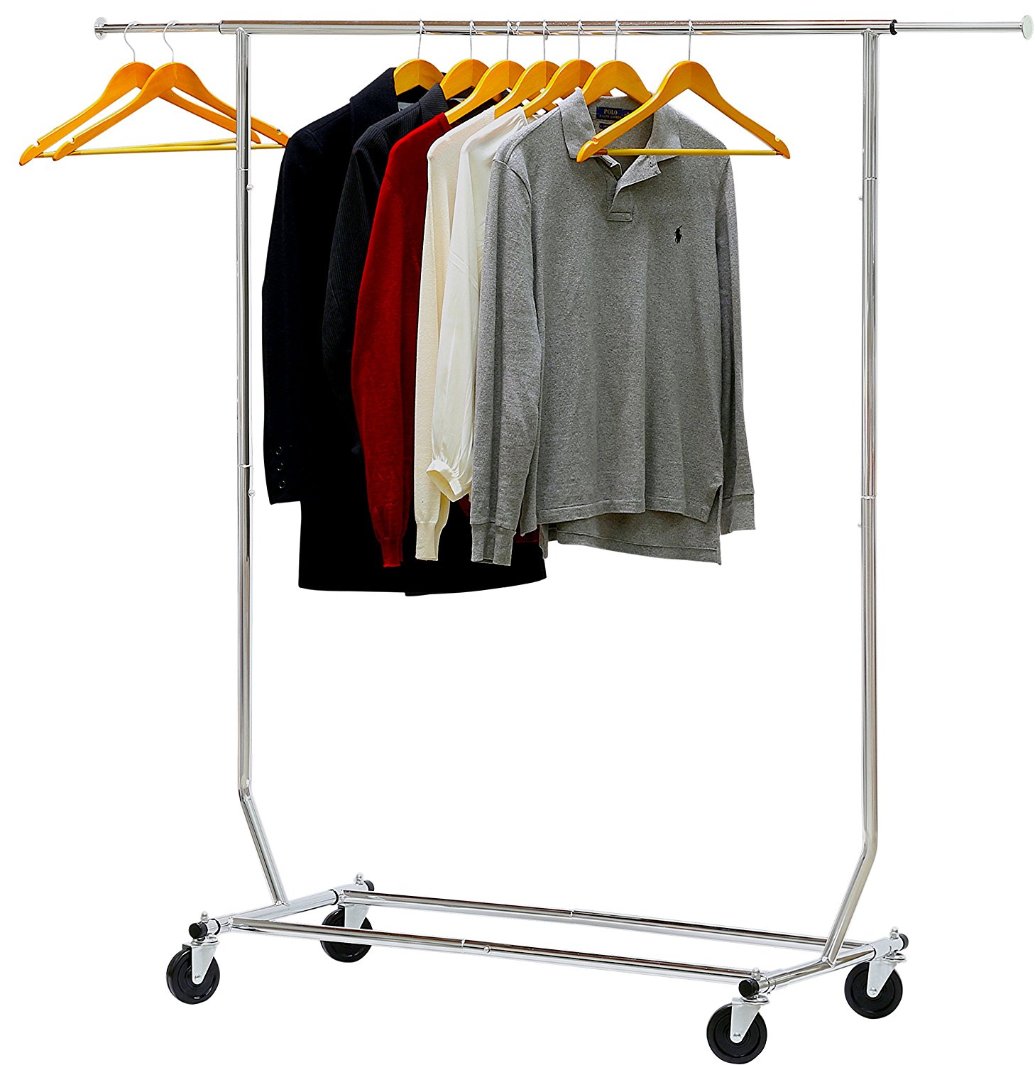 Simple Houseware Commercial Grade Clothing Garment Rack - Chrome