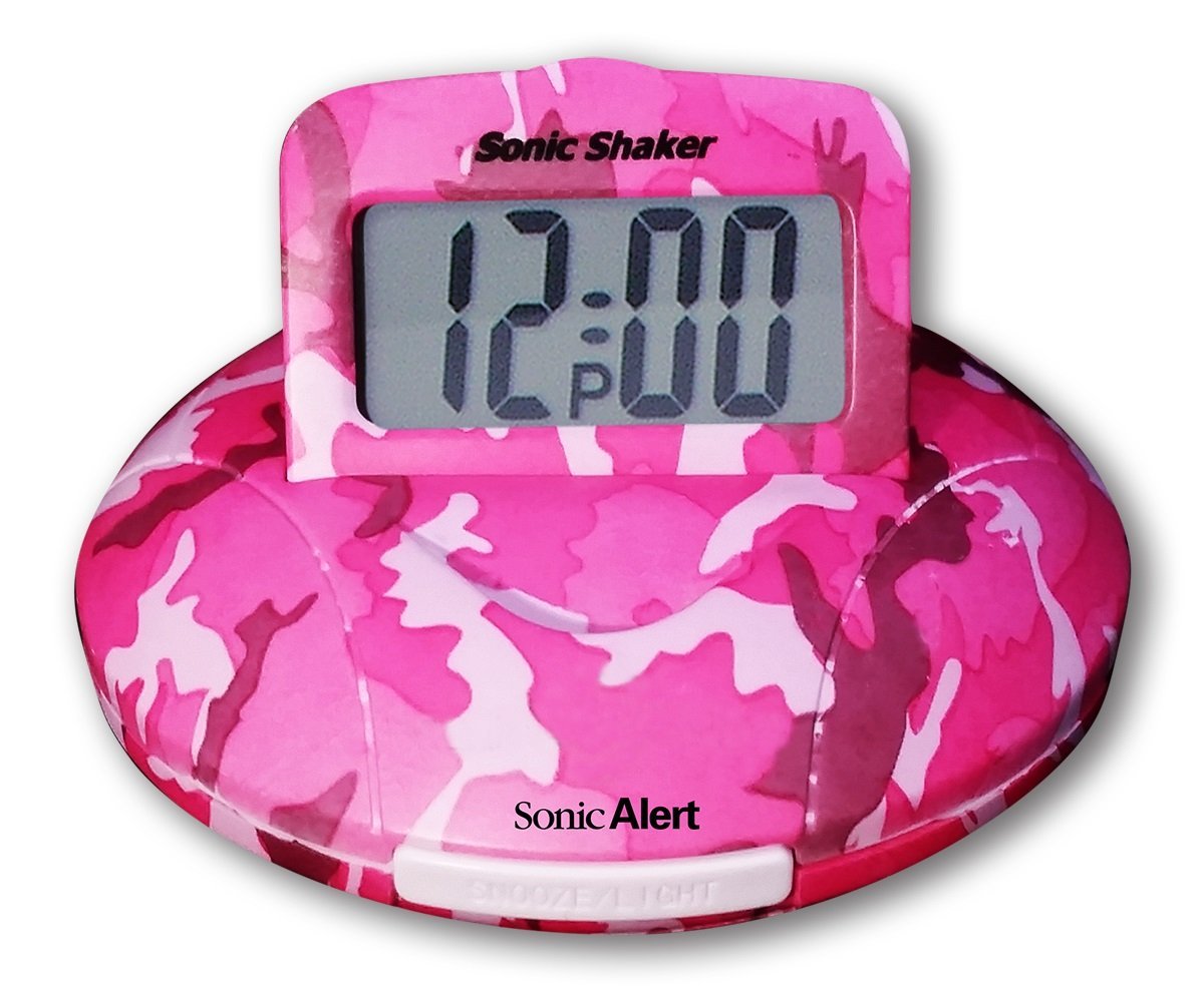 Sonic Alert SBP100C Sonic Boom Alarm Clock in Pink Camo