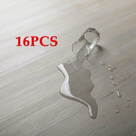  16 PCS/24 Square Feet, CO-Z Odorless Vinyl Floor Planks Adhesive Floor Tiles 2.0mm Thick, Environmental-Friendly (Beige)